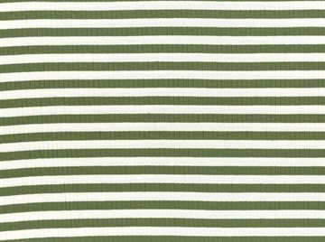 Rib Knit Green Stripe